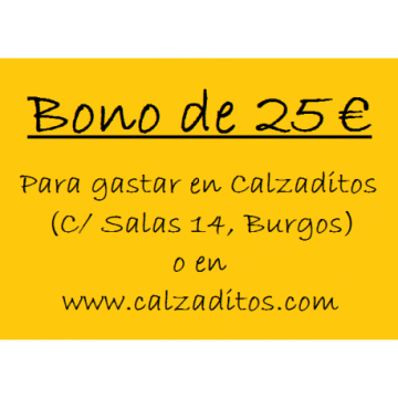 Bono de 25 € en Zapatería...