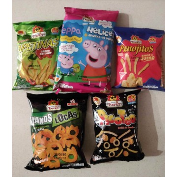 TOSFRIT - Pack 5 bolsas pequeñas de snacks