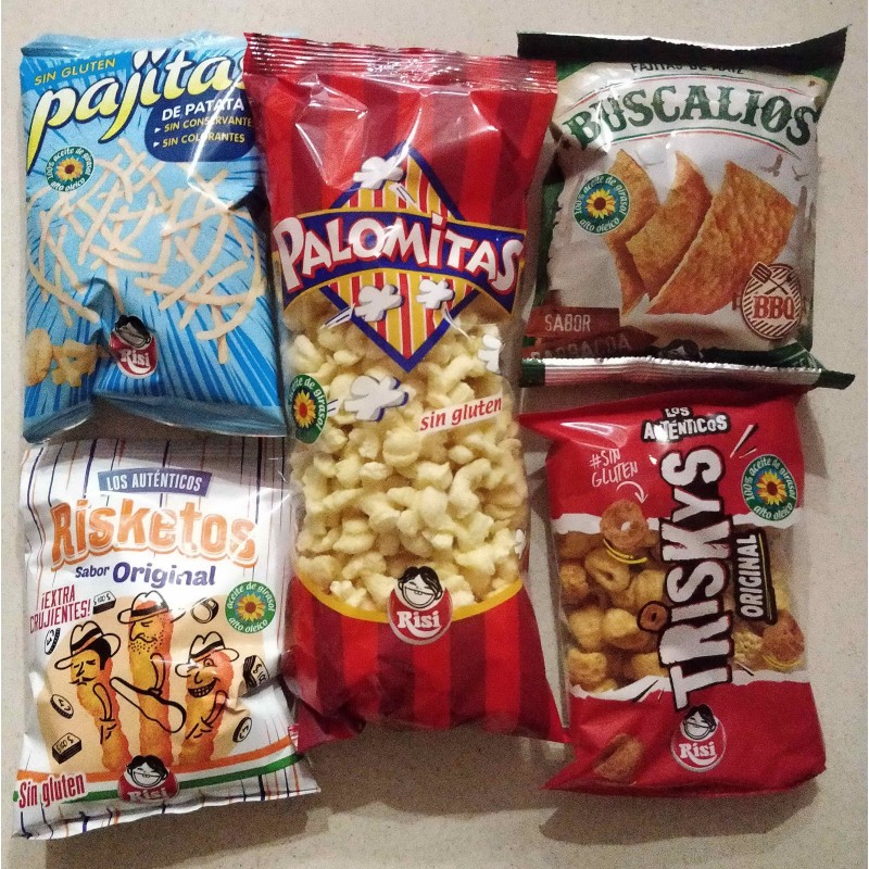 GREFUSA - Pack 5 bolsas pequeñas de snacks