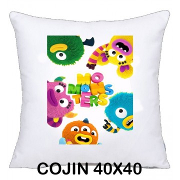 COJIN 40X40 MONSTERS DECORACION HOGAR REGALOS